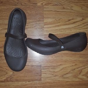 COPY - Brown Mary Jane Style Crocs